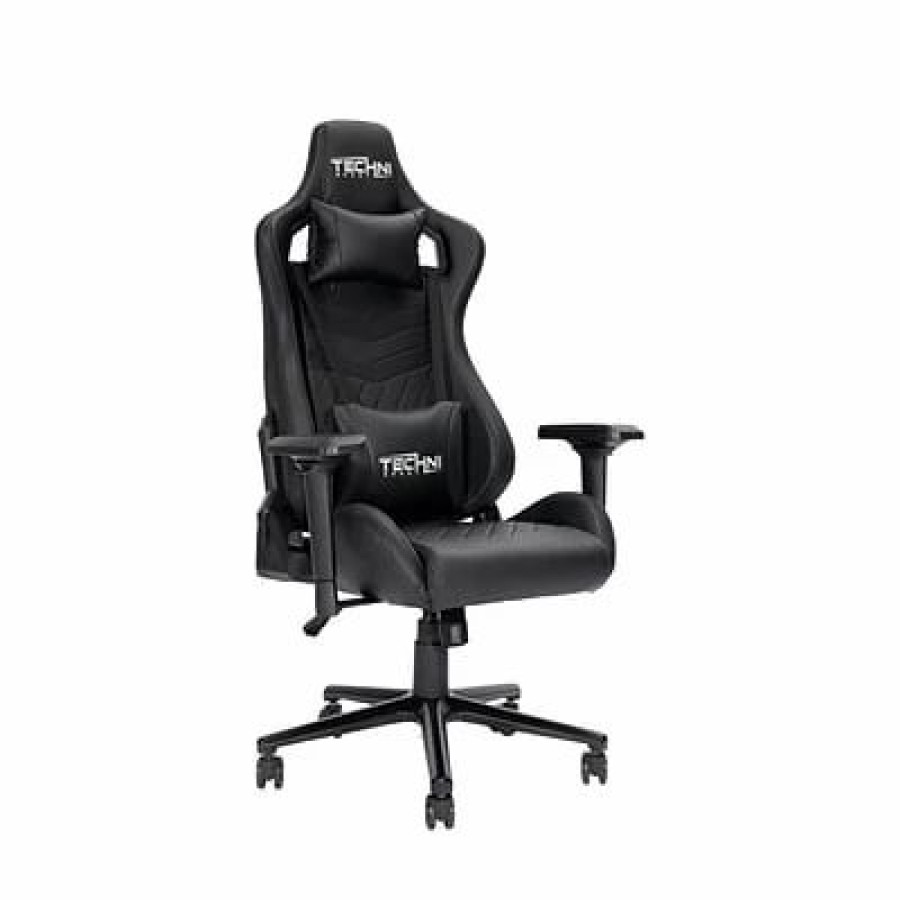 Chairs * | Office Chairs Techni Sport Gamemaster Synthetic Computer Chair, Black (Rta-Ts83-Bk)