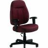 Chairs * | Task Chairs Global High-Back Fabric Task Chair, Adjustable Arms, Burgundy