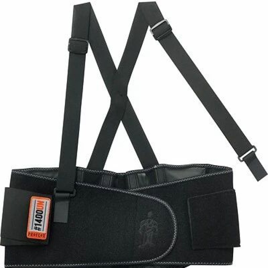 Ergonomic Support * | Ergodyne Back Supports Ergodyne Proflex 1400 Universal Size Back Support, Black