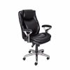 Chairs * | Executive/Managerial Chairs Serta Air Bonded Leather Executive Chair, Black (Chr200100)