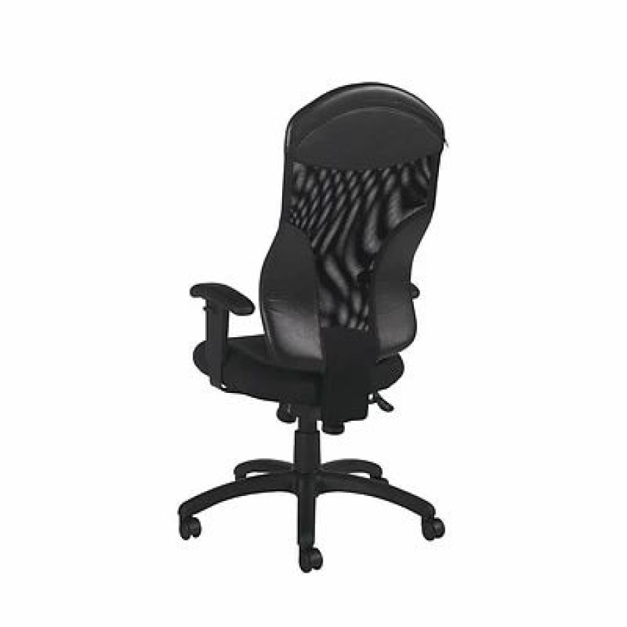 Chairs * | Task Chairs Global Tye Mesh Back Fabric Computer And Desk Chair, Black (19504550Jn02)