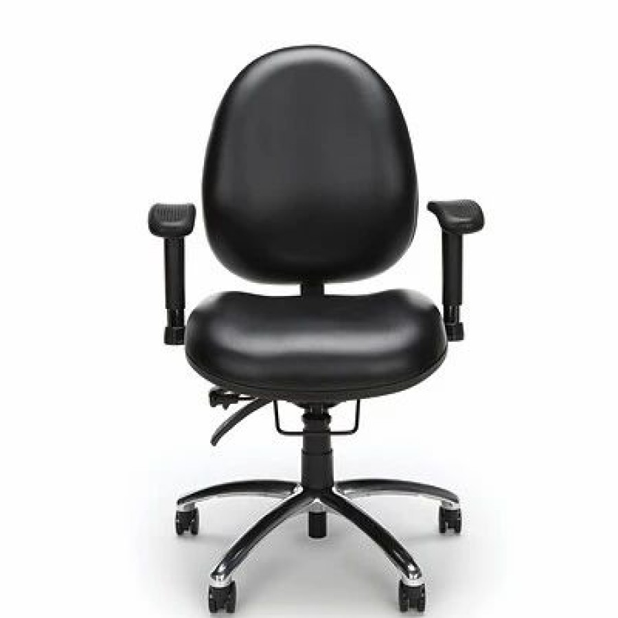 Chairs * | Task Chairs Ofm Hi-Back Ergonomic Metal Computer & Desk Big & Tall Chair, 400 Lb. Capacity, Black (247-Vam-606)