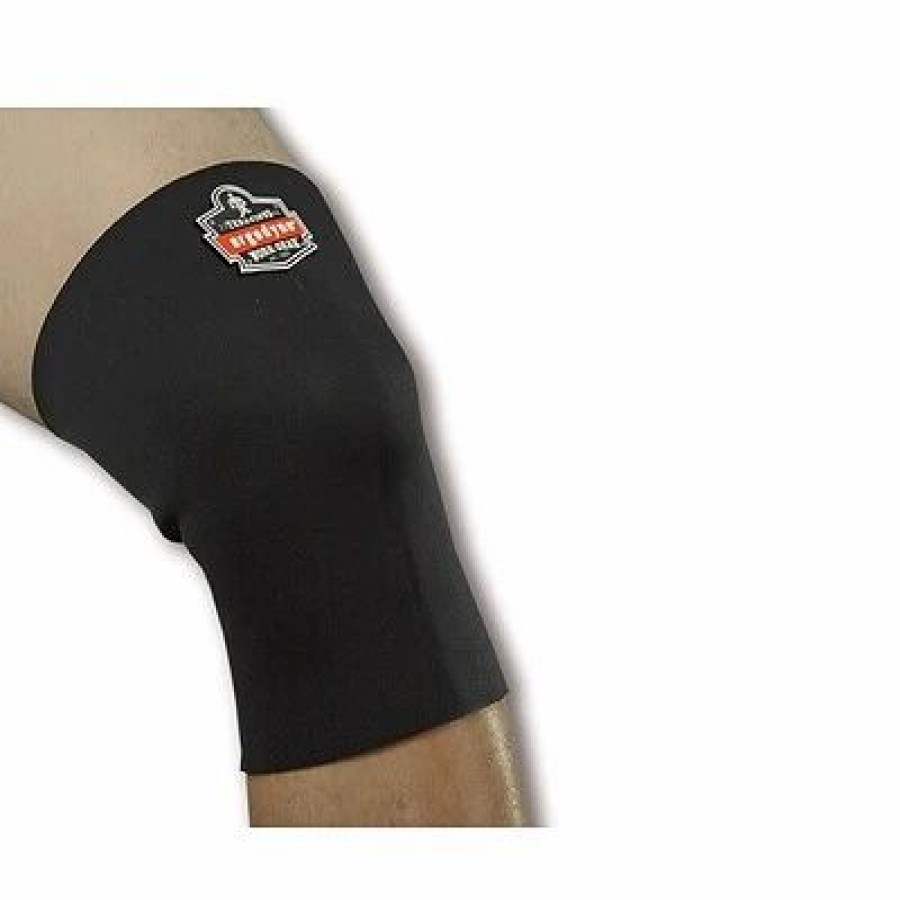 Ergonomic Support * | Knee Pads Ergodyne Proflex Single-Layer Neoprene Knee Sleeve, Black, 2Xl