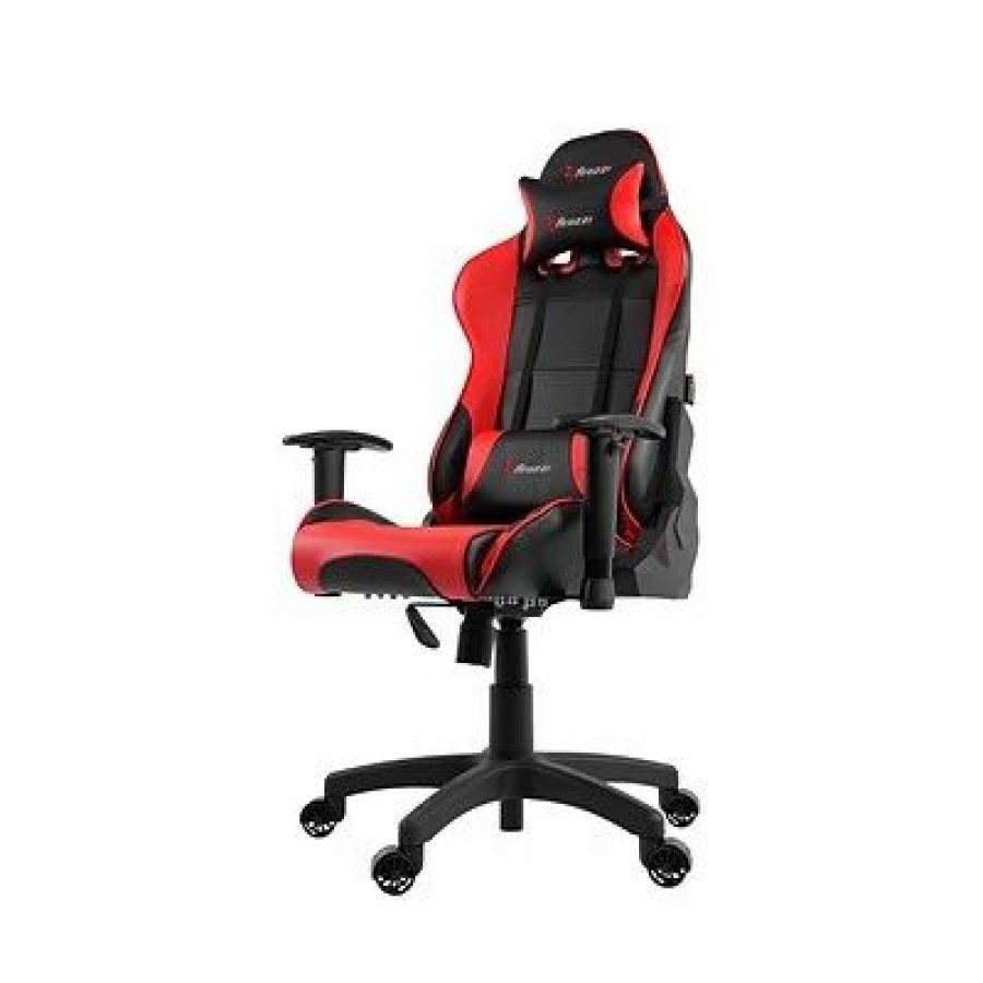 Chairs * | Gaming Chairs Arozzi Verona Junior Polyurethane Ergonomic Racing Gaming Chair, Black/Red (Verona-Jr-Red)