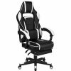 Chairs * | Executive/Managerial Chairs Flash Furniture X40 Ergonomic Leathersoft Swivel Gaming Chair, White (Ch00288Wh)