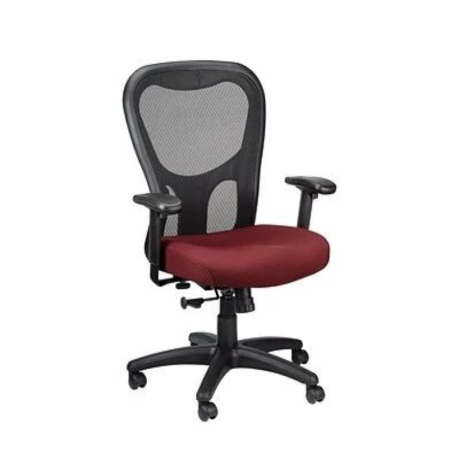 Chairs * | Task Chairs Tempur-Pedic Tp9000 Mesh Task Chair, Burgundy (Tp9000-Burgundy)