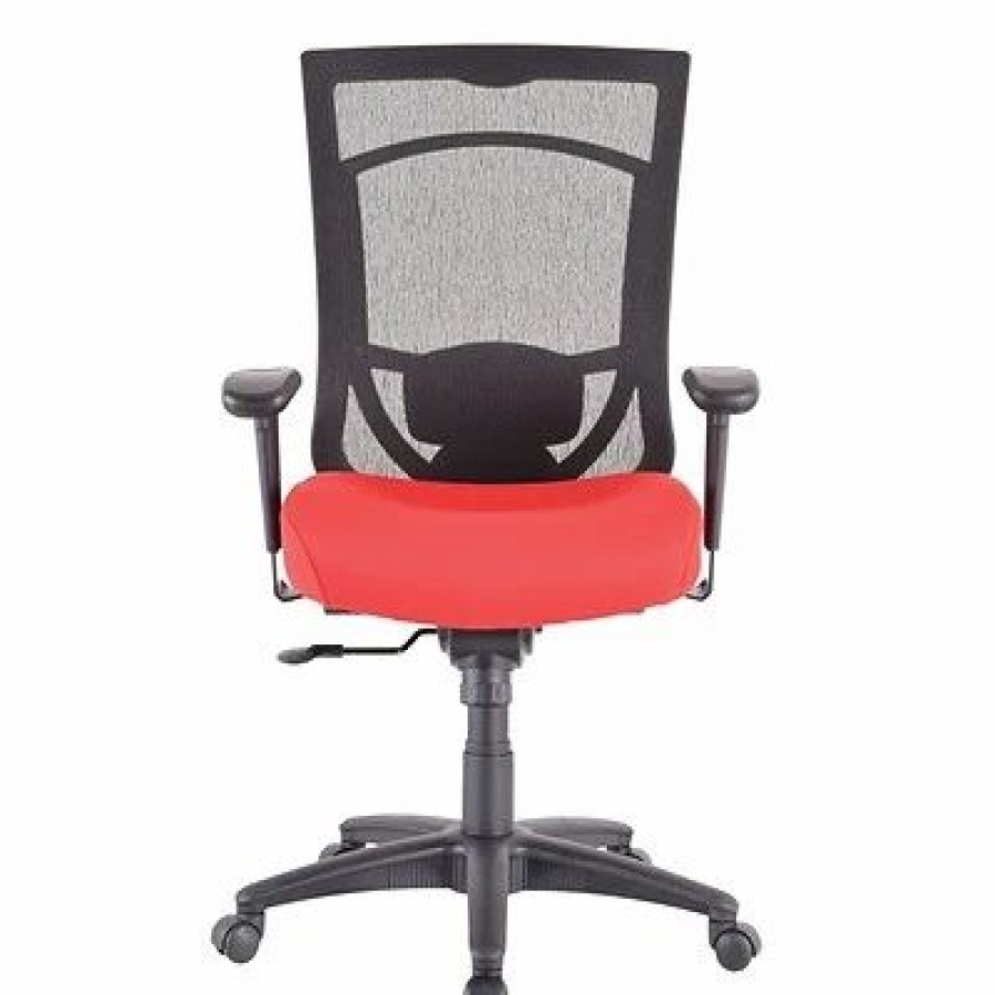 Chairs * | Task Chairs Tempur-Pedic Tp7000 Mesh High Back Fabric Chair, Rosso Red (Tp7000-Red)