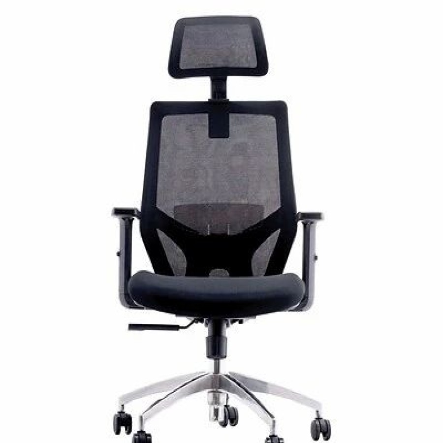 Chairs * | Office Chairs Urban Factory Ergo Ergonomic Adjustable Office Chair, Black (Esc01Uf)