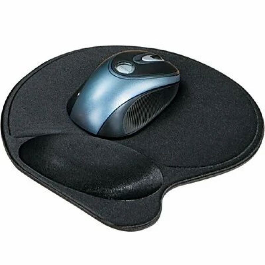 Keyboards & Mice * | Mouse Pads & Wrist Rests Kensington Wrist Pillow Gel Mouse Pad Wrist Rest, Ergonomic, Black (Kmw57822)