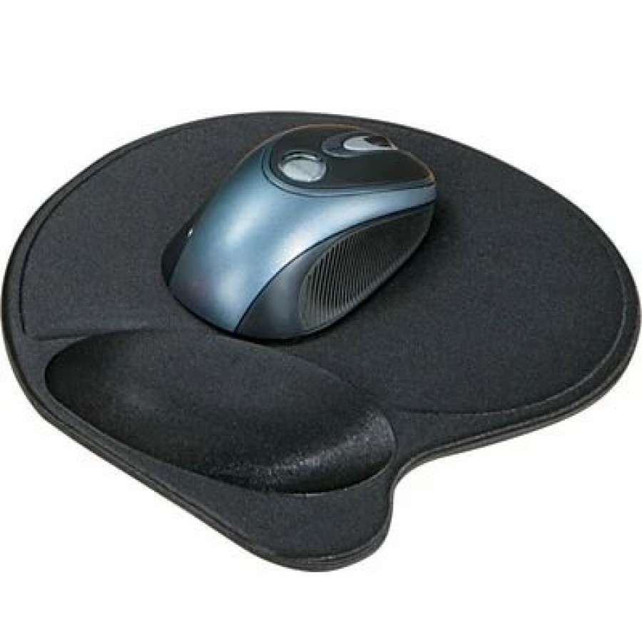 Keyboards & Mice * | Mouse Pads & Wrist Rests Kensington Wrist Pillow Gel Mouse Pad Wrist Rest, Ergonomic, Black (Kmw57822)