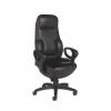 Chairs * | Executive/Managerial Chairs Global Leather Executive Chair, Black (2424-18Bk-Pd03)