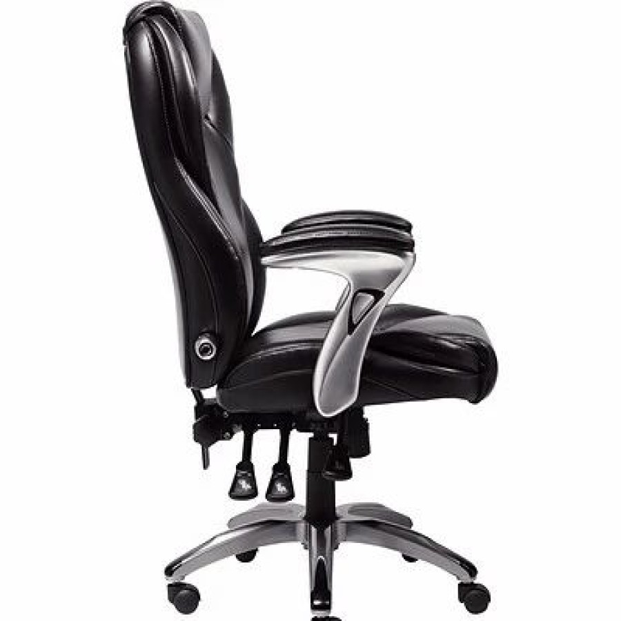 Chairs * | Executive/Managerial Chairs Serta Ergo-Executive Office Chair, Bonded Leather, Black