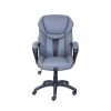 Chairs * | Executive/Managerial Chairs Dormeo Espo Octaspring Bonded Leather Managers Office Chair, Gray (47055)