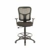 Stools & Ottomans * | Drafting Chairs Tempur-Pedic Mesh Back Fabric Drafting Stool, Black (Tp8200-Black)