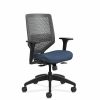 Chairs * | Task Chairs Hon Solve Reactiv/Fabric Mid-Back Task Chair, Adjustable Lumbar Support & Arms, Charcoal/Midnight (Honsvr1Aclc90T)