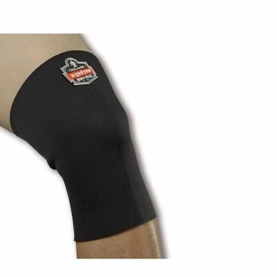 Ergonomic Support * | Knee Pads Ergodyne Proflex Single-Layer Neoprene Knee Sleeve, Black, Large