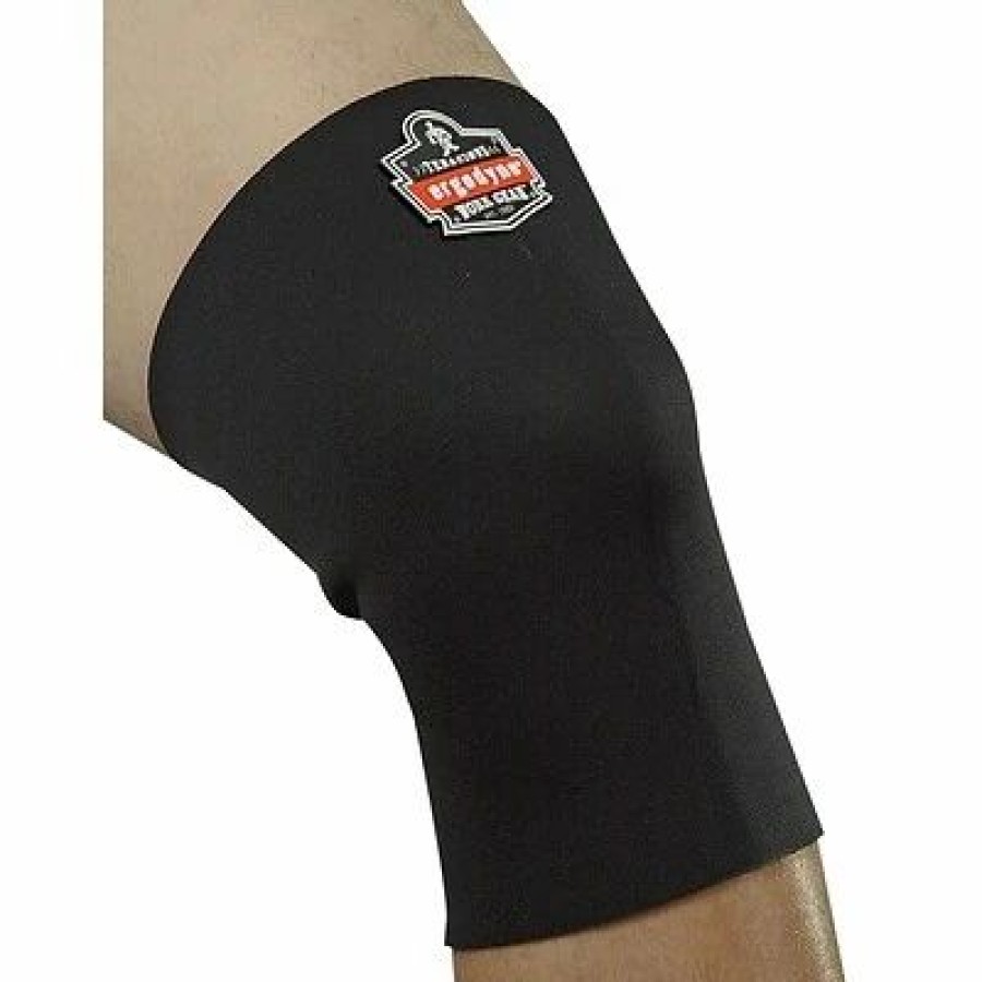 Ergonomic Support * | Knee Pads Ergodyne Proflex Single-Layer Neoprene Knee Sleeve, Black, Large