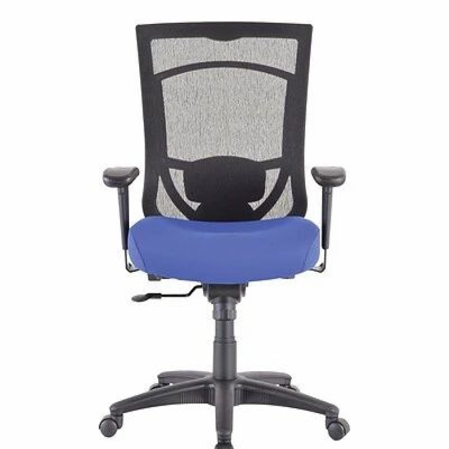 Chairs * | Task Chairs Tempur-Pedic Tp7000 Mesh High Back Fabric Chair, Yacht Blue (Tp7000 Yatch Bl)