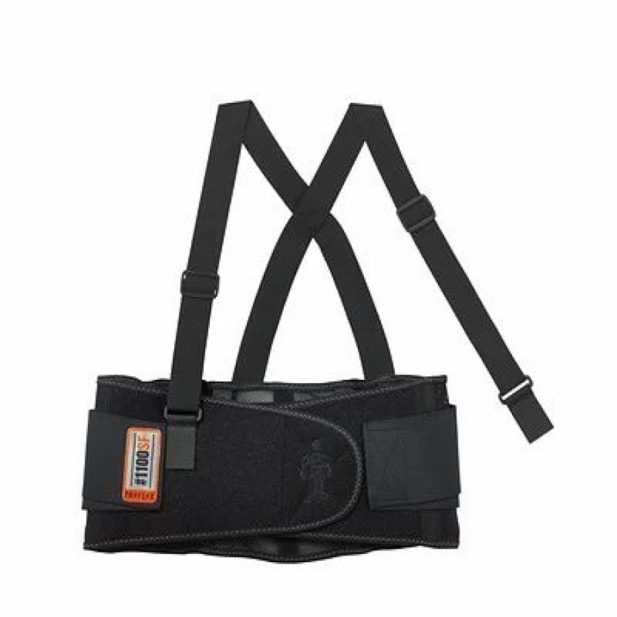 Ergonomic Support * | Ergodyne Back Supports Ergodyne Proflex 1100Sf Standard Back Support, Black, Small