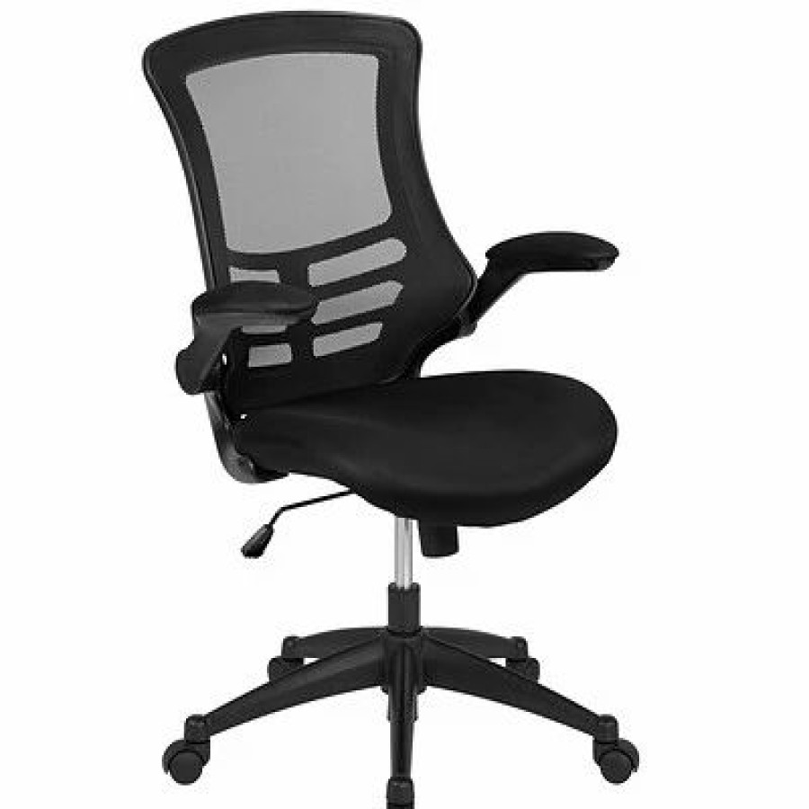 Chairs * | Task Chairs Flash Furniture Mesh Task Chair, Black (Bl-X-5M-Bk-Gg)