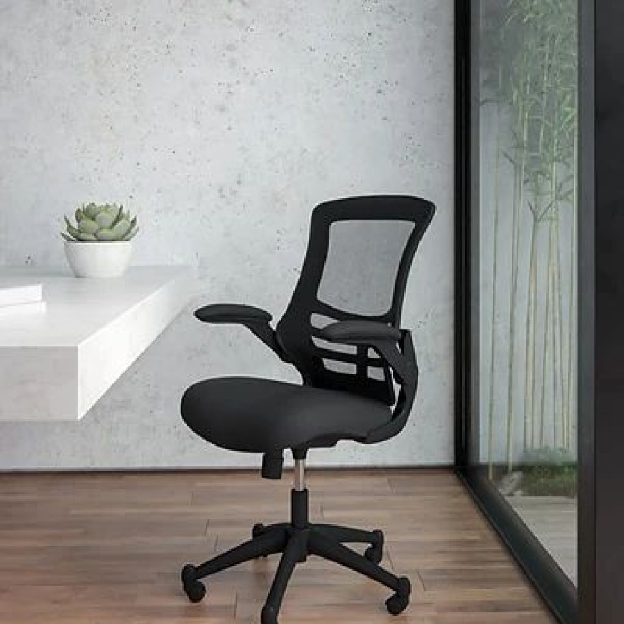 Chairs * | Task Chairs Flash Furniture Mesh Task Chair, Black (Bl-X-5M-Bk-Gg)