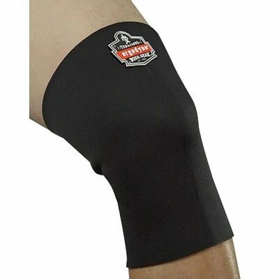 Ergonomic Support * | Knee Pads Ergodyne Proflex Single-Layer Neoprene Knee Sleeve, Black, Xl