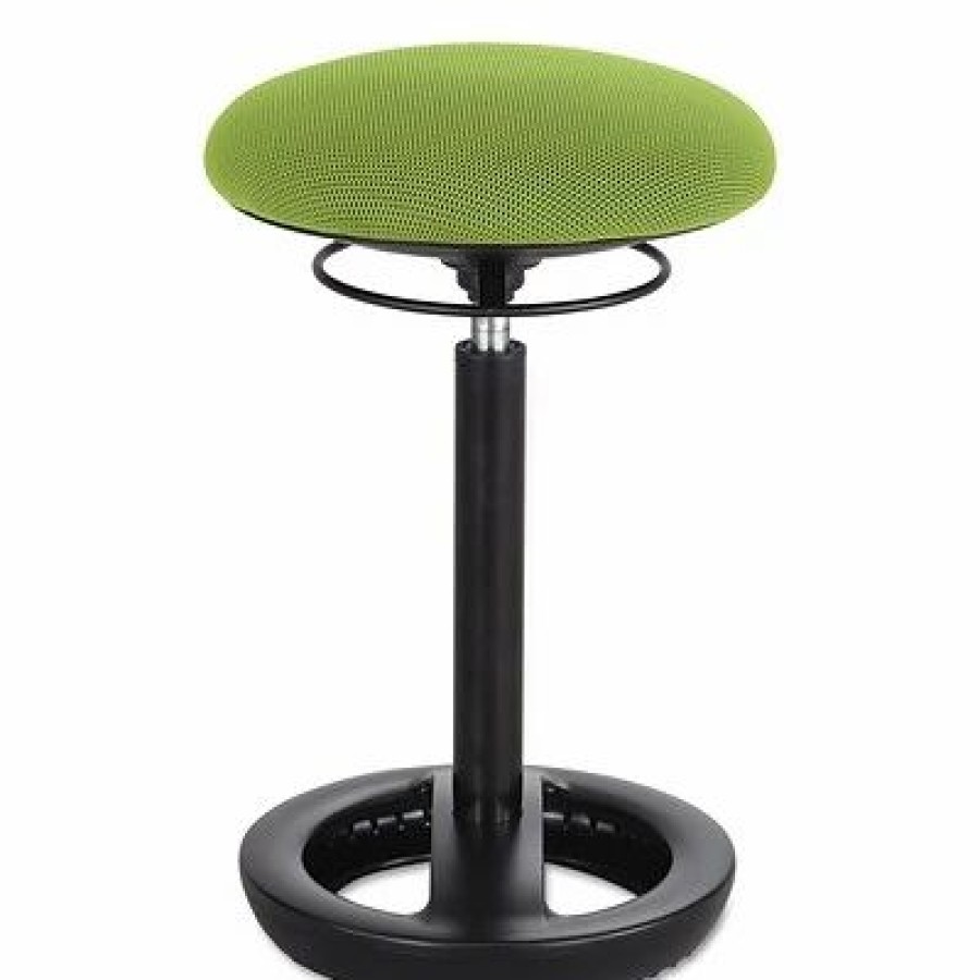 Stools & Ottomans * | Drafting Chairs Safco Twixt Desk Height Ergonomic Stool, 22 1/2 High, Green Fabric