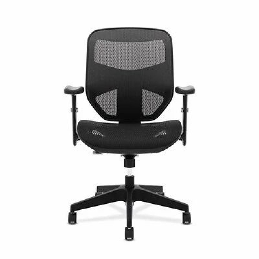 Chairs * | Task Chairs Hon Prominent Mesh High-Back Task Chair, Adjustable Arms, Black Mesh (Bsxvl534Mst3)