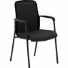 Chairs * | Stacking Chairs Hon Instigate Mesh/Fabric Back Stacking Multi-Purpose Chair, Fixed Arms, Black (Bsxvl518Es10)