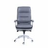 Chairs * | Task Chairs Beautyrest Platinum Bonded Leather Computer And Desk Chair, Gray (49404)