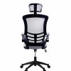 Chairs * | Executive/Managerial Chairs Techni Mobili Executive High Back Mesh Chair, Silver/Grey