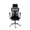 Chairs * | Executive/Managerial Chairs Mooreco Ergo Mesh Back Fabric Executive Chair, Black (34434)