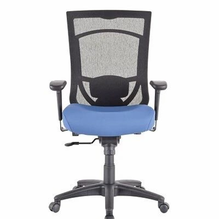 Chairs * | Task Chairs Tempur-Pedic Tp7000 Mesh High Back Fabric Chair, Denim (Tp7000-Denim)