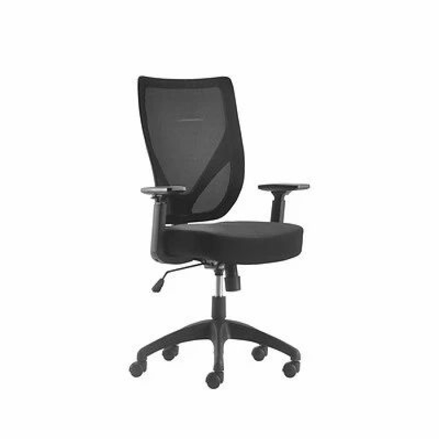 Chairs * | Office Chairs Serta Works Mesh Back Polyester Computer And Desk Chair, Black (Chr10021A)