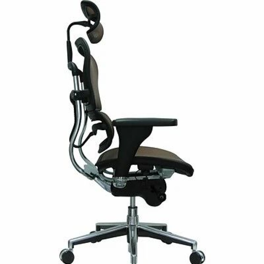 Chairs * | Executive/Managerial Chairs Raynor Eurotech Ergo Human High Back Managers Chair, With Headrest And Mesh, Orange